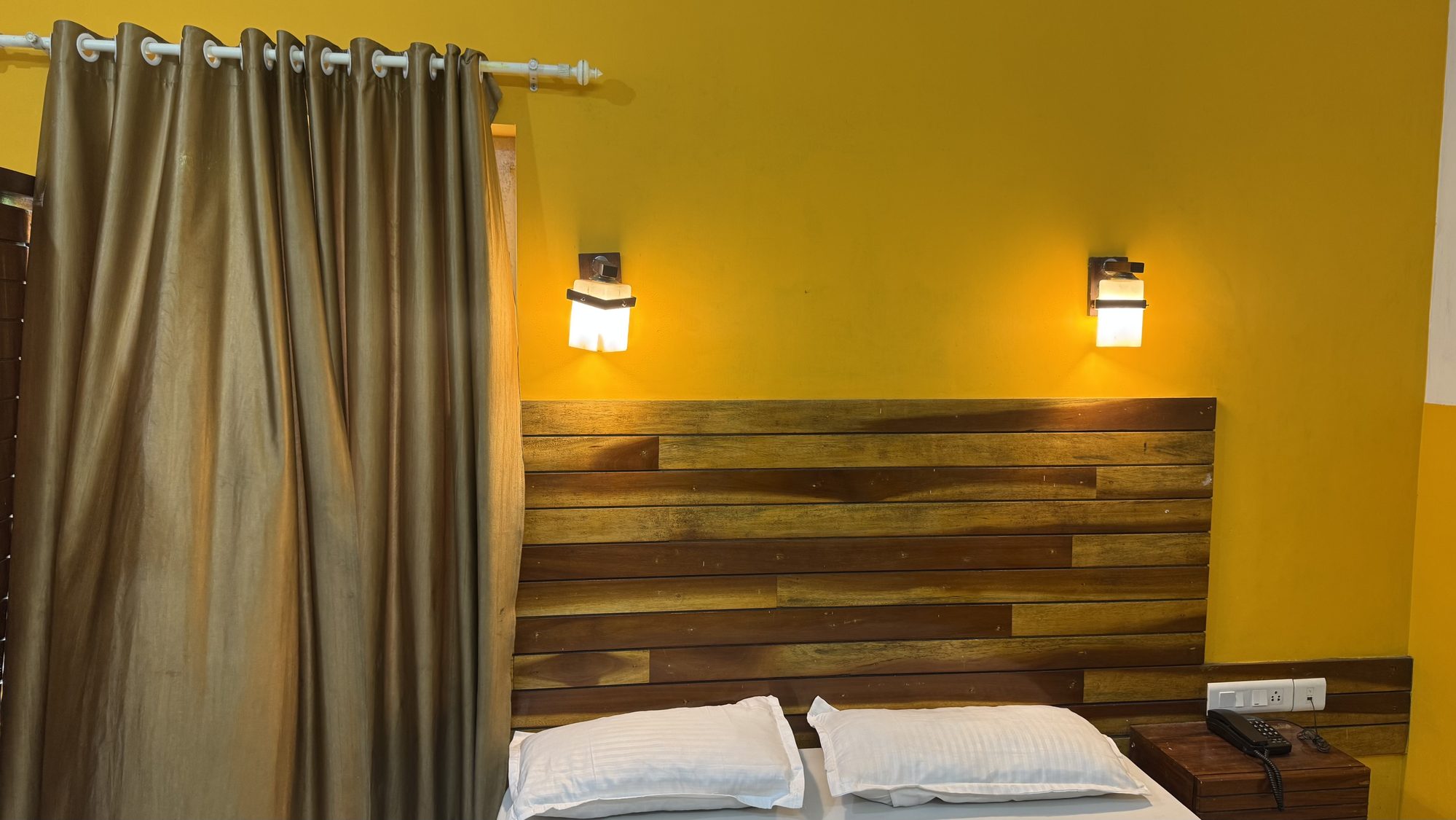 Aesthetic bed lighting at Jumayira International hotel